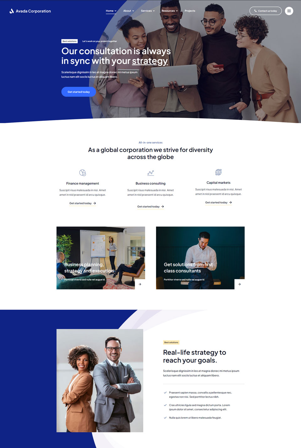 Corporation Homepage 1