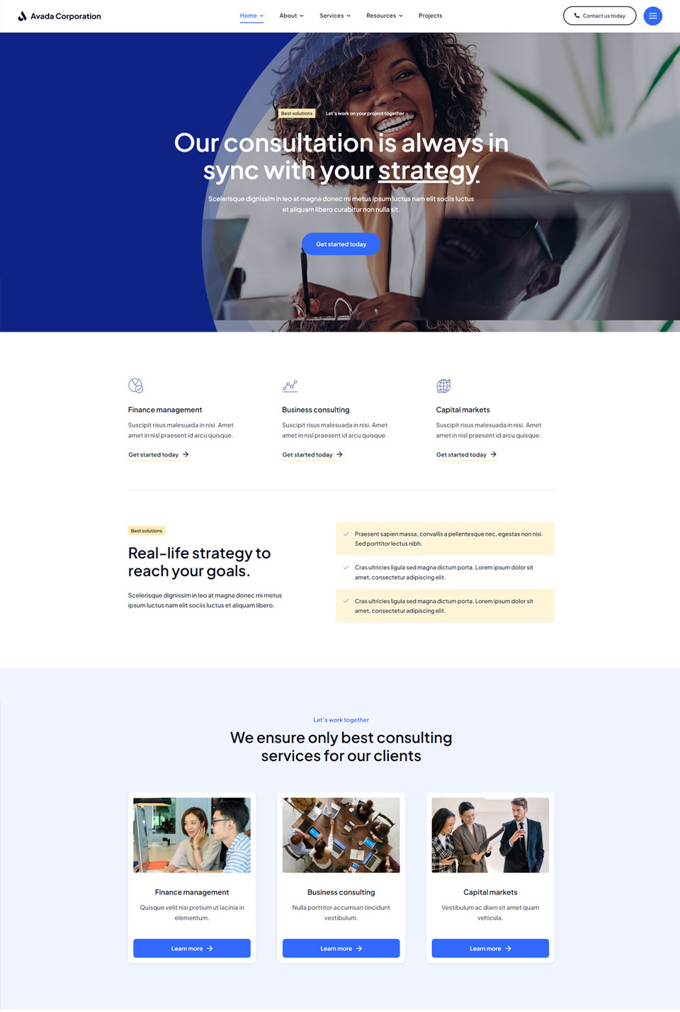 Corporation Homepage 2